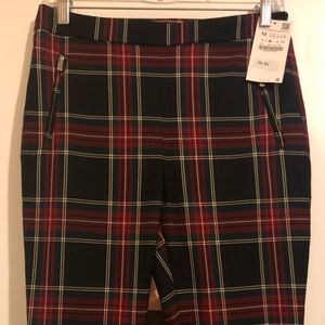 Zara - Plaid legging w/side zipper